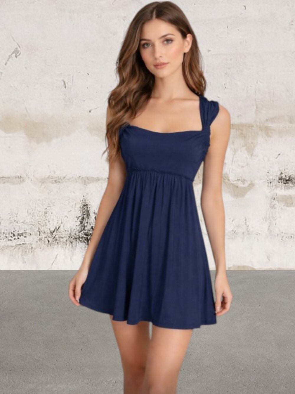 ABS Collection Women's Navy Blue Mini Dress Size Small